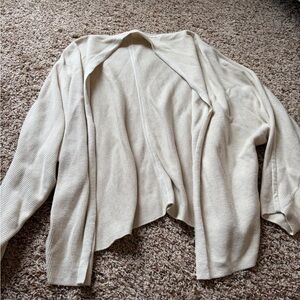 Lululemon Boxy Cotton-Blend Knit Wrap
Heathered Bone  small